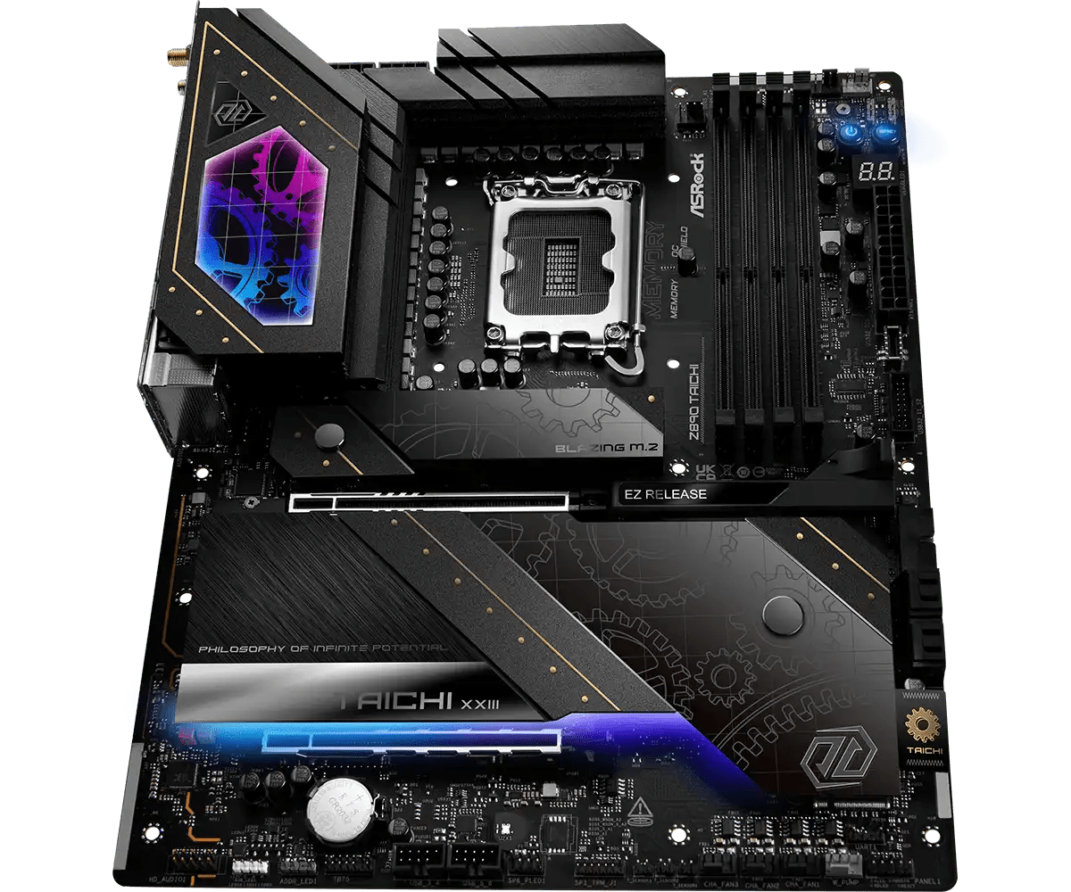 ASRock Z890 Taichi LGA1851 Socket Gaming Motherboard - Vektra Computers LLC ASRock Z890 Taichi LGA1851 Socket Gaming Motherboard - Vektra Computers LLC